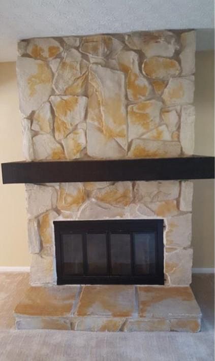 Gas fireplace in Living Room