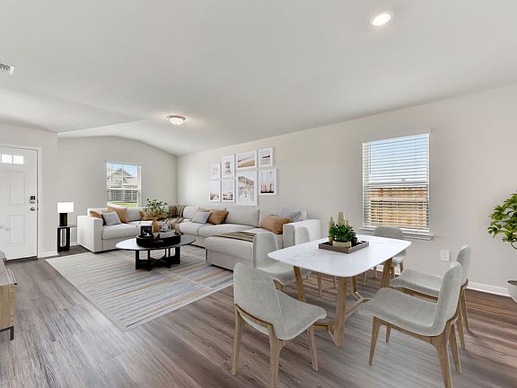 Bring together family and friends in the living and dining areas.