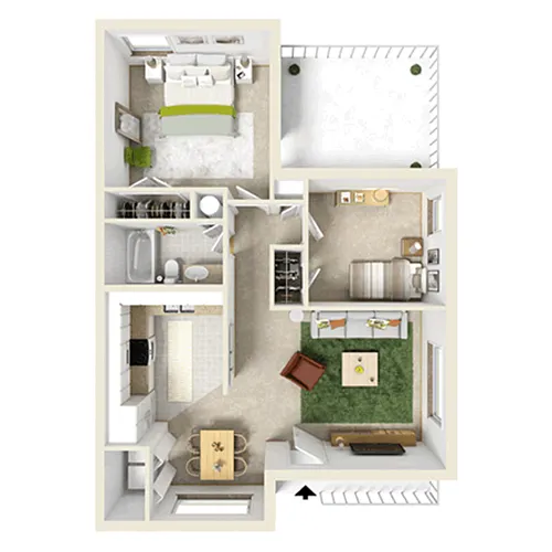 Floor plan B-1
