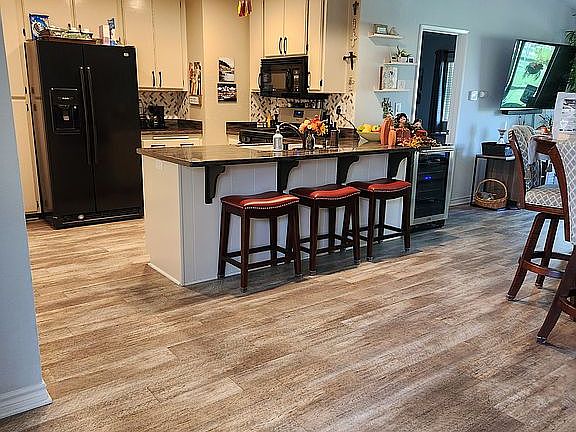 Entry and kitchen area.