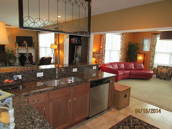 Looking into family room and sun room