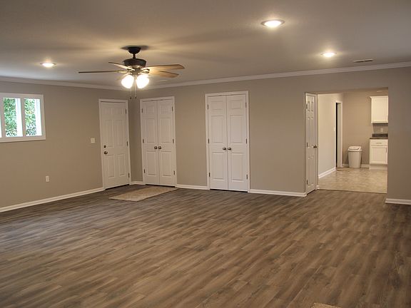 back door & two closets