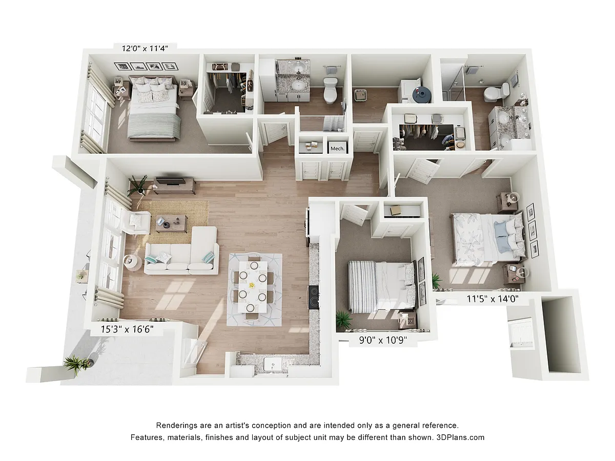 Floor plan C3 - Midnight Cottage