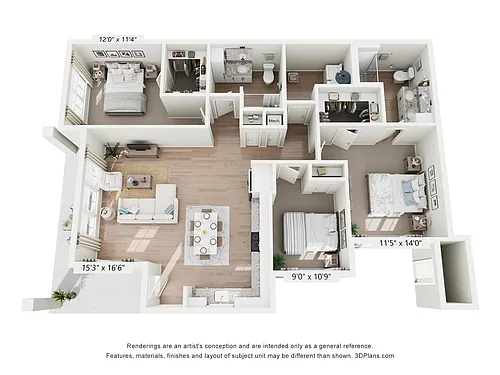 Floor plan C3 - Midnight Cottage