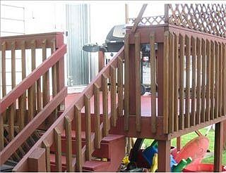Deck off kitchen