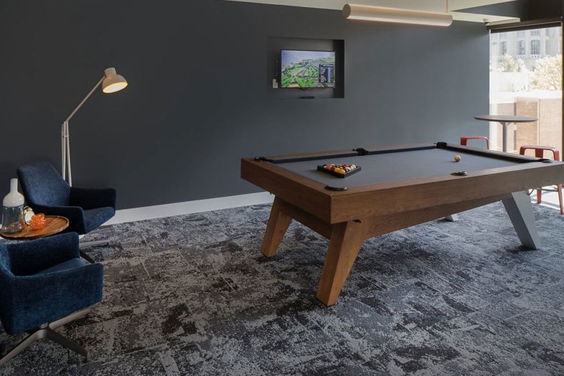Clubroom with gaming area