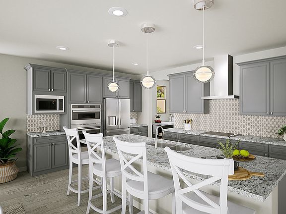 Romero Floorplan Rendering Kitchen