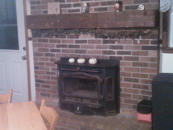 Fireplace in Kitchen
