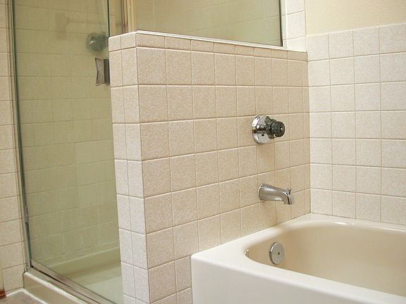 shower/bathtub (larger than appears in photo)