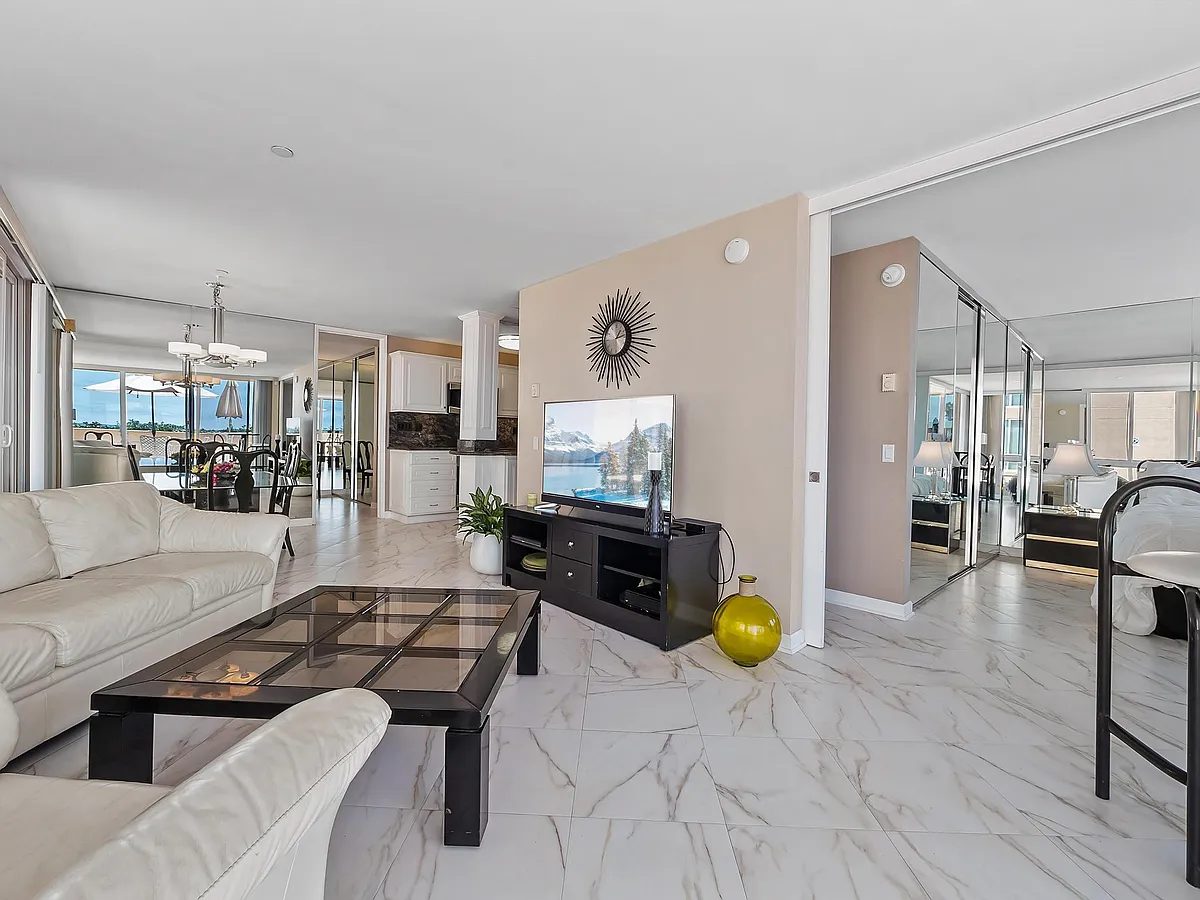 view of living room from front of living room - 4627 Ocean Blvd #105