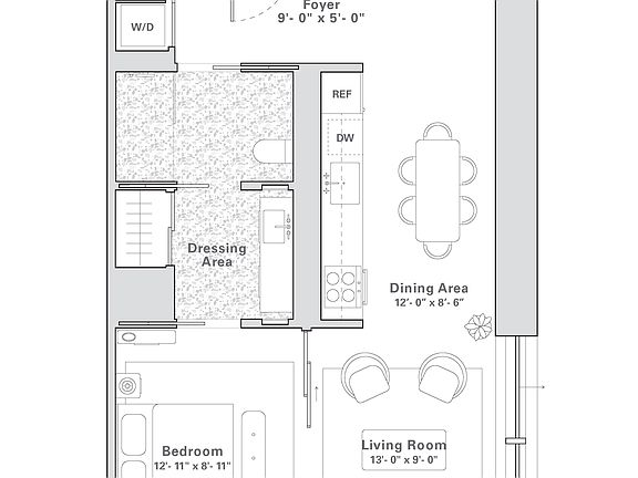 2nd image of 547 W 47th St Room 409