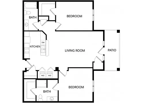 Floor plan 2X2 H