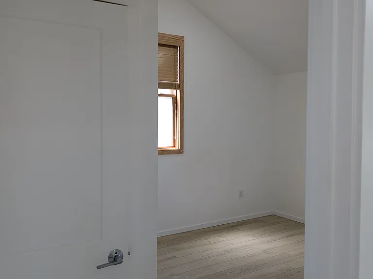 view from bedroom into living area