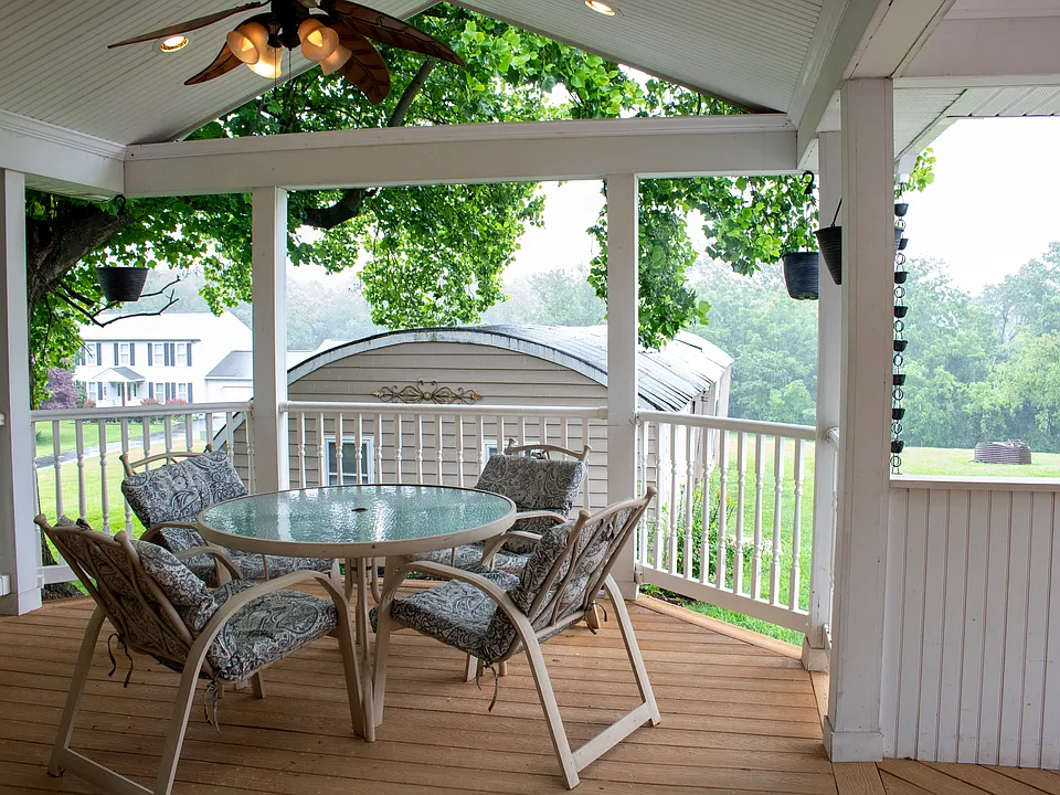 Covered back porch