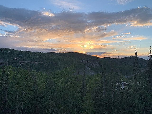 View of sunset