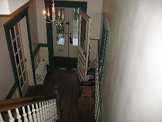Entry hall, french door to living room