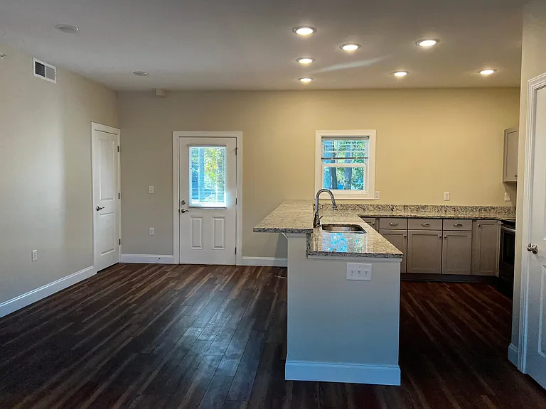 The dining area leads to the balcony