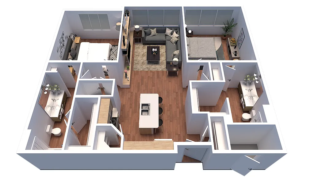 Floor plan Everton 2x2