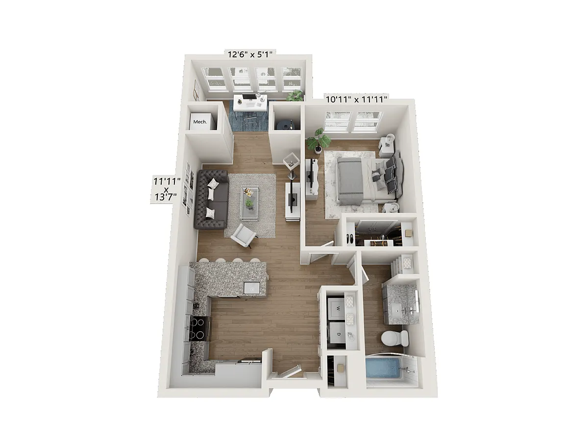 Floor plan A1A