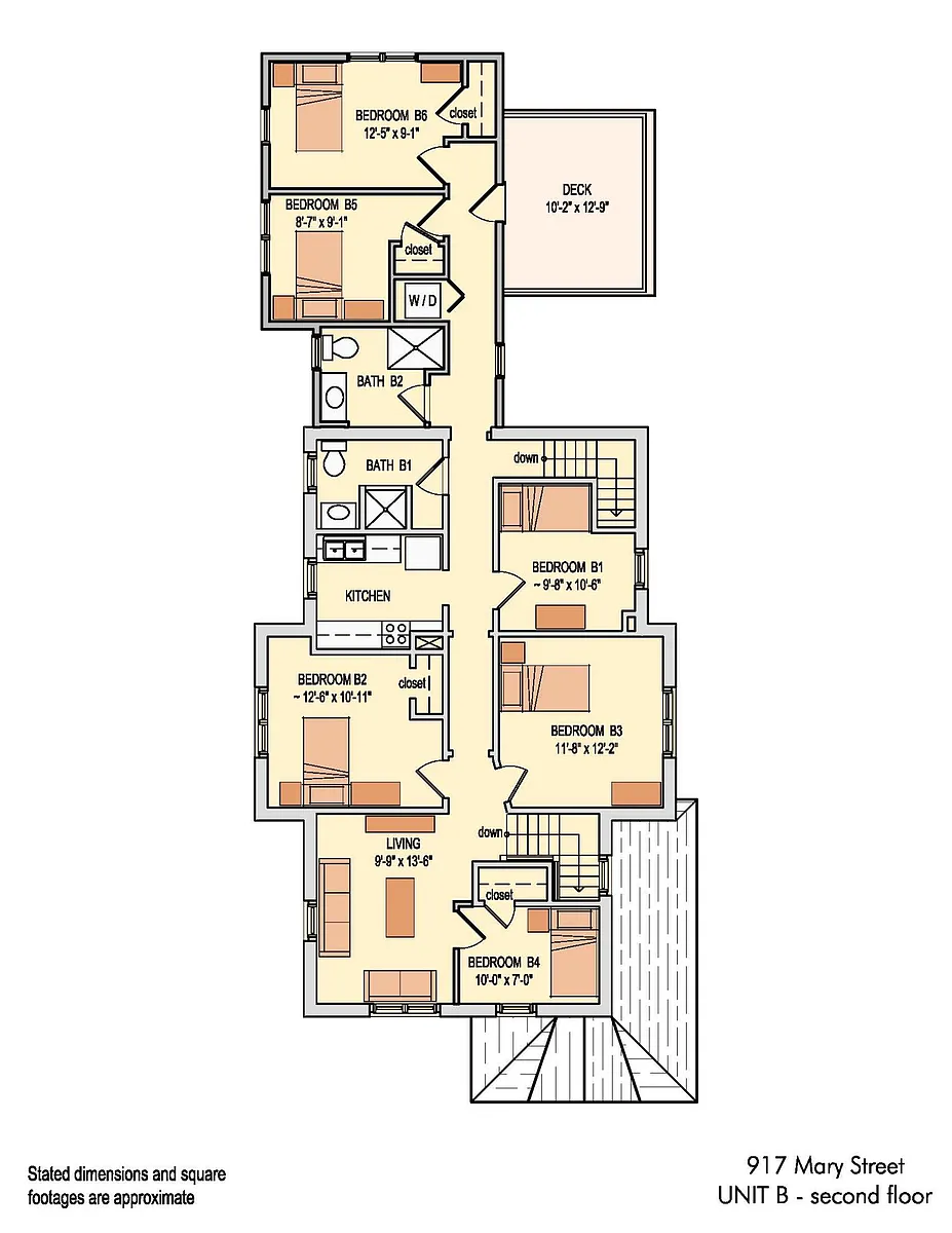 Floor plan - 917 Mary St #B