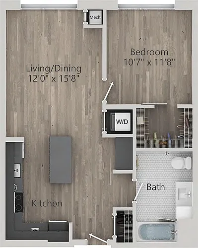 Floor plan 2-1A