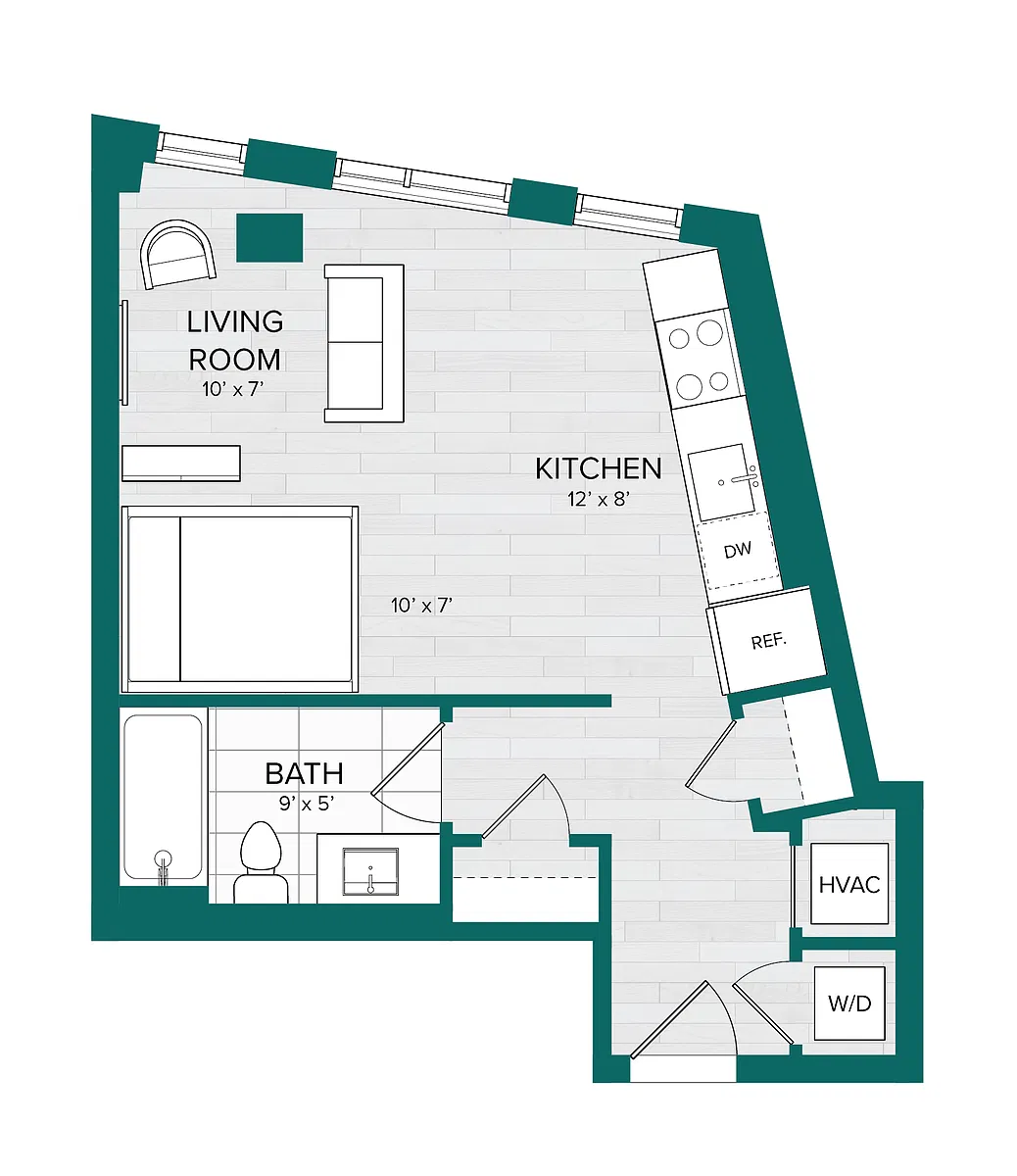 Floor plan Studio-A4