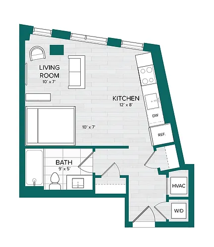 Floor plan Studio-A4