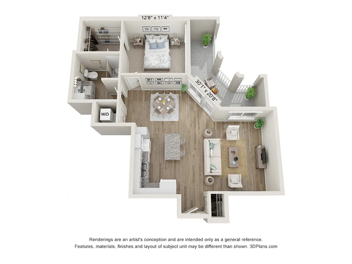 Floor plan 1C