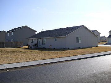 Back yard of house