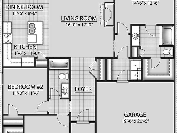 Hughes IV A - Floor Plan - DSLD Homes