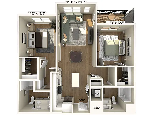 Floor plan B1-1096-1