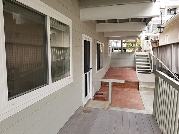 Front door and patio.