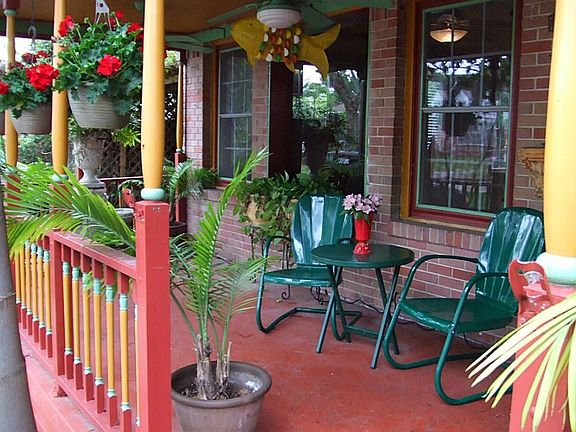 The detailed, exterior paint adds to the charm and personality of this home.