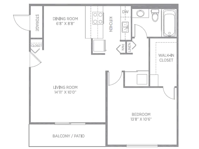 Floor plan 1AR