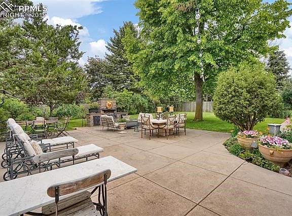 Flat, large backyard