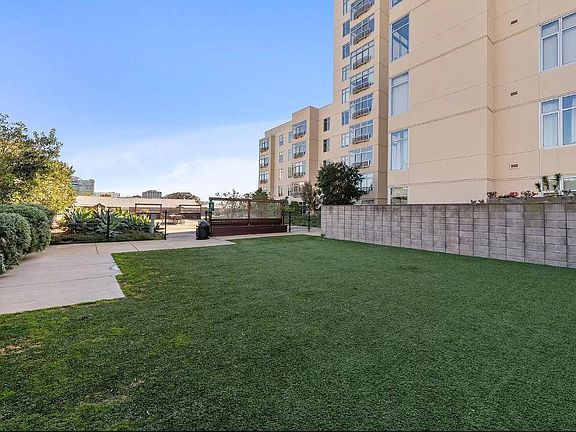 This is the courtyard which has a dog run.