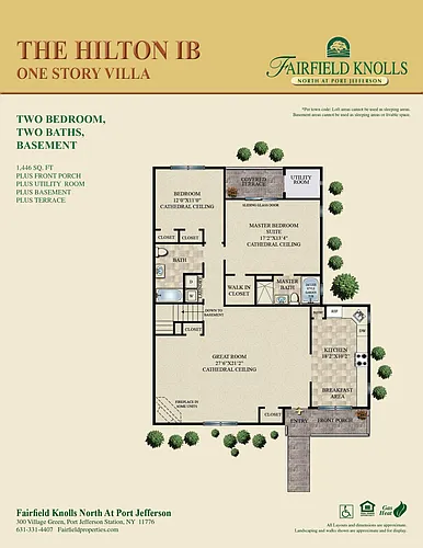 Floor plan Hilton Villa With Basement