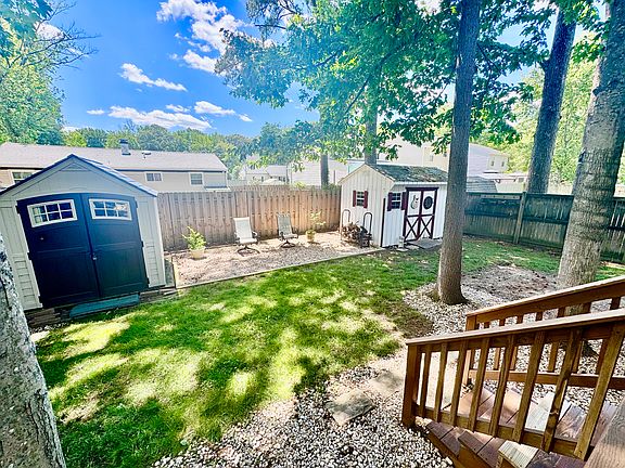 Rear yard. Shed to the left will be removed.