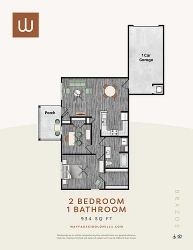 Floor plan Brazos (B1)