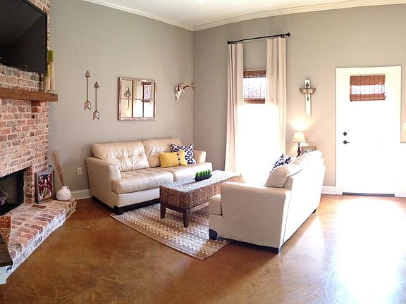 Open floor plan! Huge Firepl