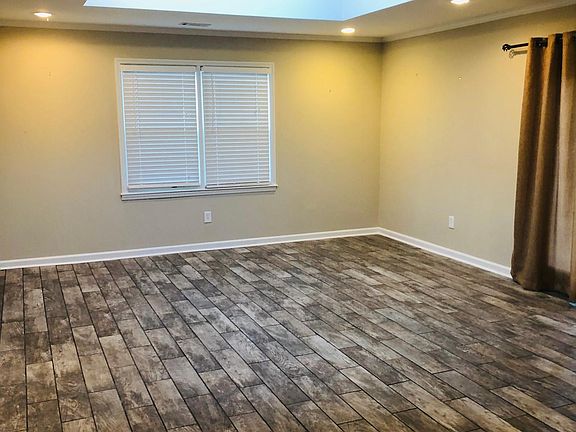 Faux wood (tile) floors.