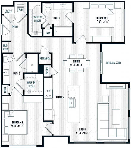 Floor plan B3