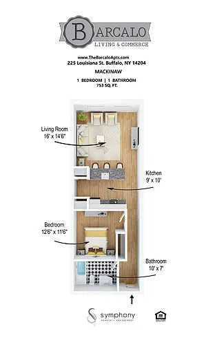 Floor plan Mackinaw