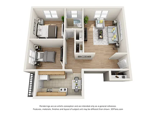 Floor plan 2 Bedroom