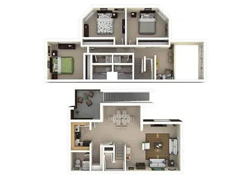 Floor plan Townhome 2
