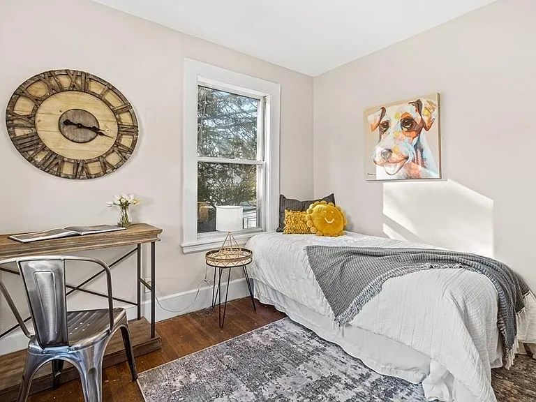Smaller bedroom staged