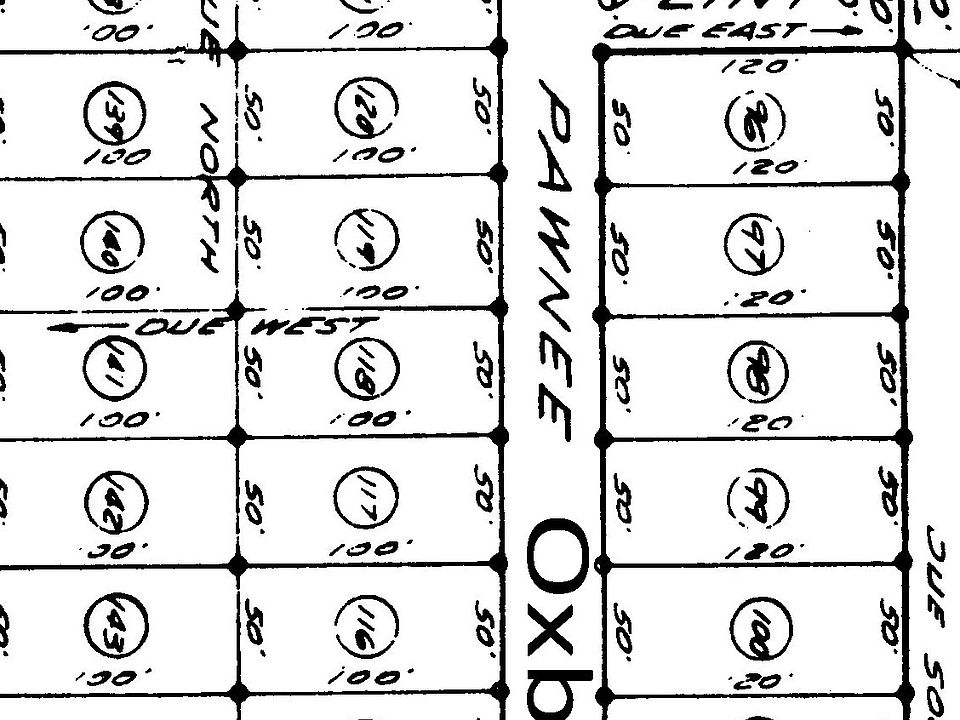Thunderbird Shores Plat Map