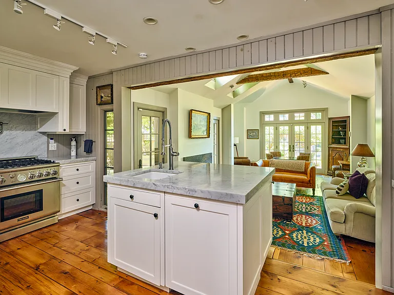 Main House Kitchen - View into Family Room/Breakfast Room