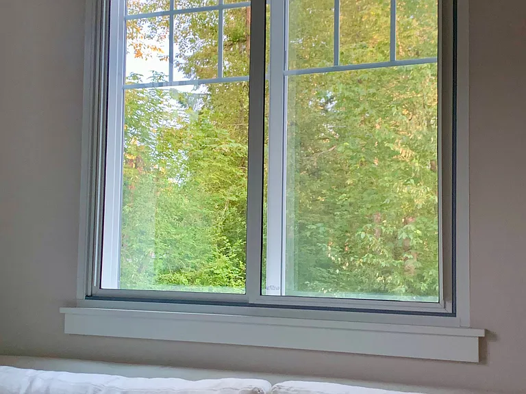 Office/2nd bedroom view green, open outlook
