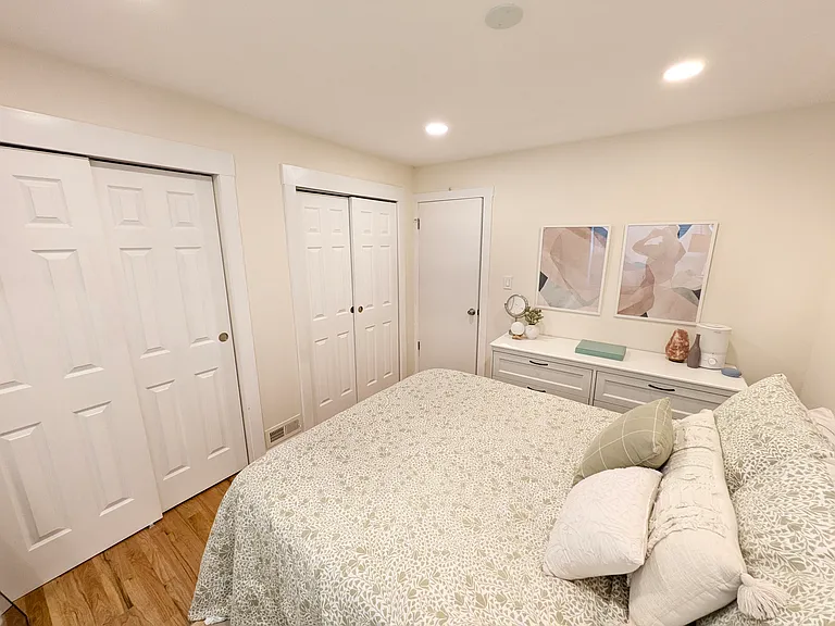 Biggest bedroom with two closets